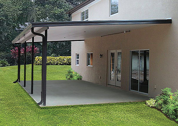 A view of Patio Enclosures Aluminum Patio cover.