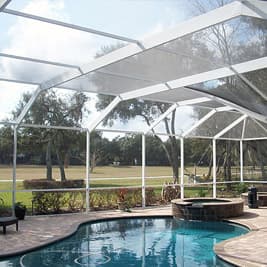 Pool Enclosure White Frame